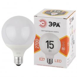 Лампа светодиодная ЭРА E27 15W 2700K матовая LED G90-15W-2700K-E27 Б0049077  купить