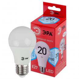 Лампа светодиодная ЭРА E27 20W 4000K матовая LED A65-20W-840-E27 R Б0049637  купить