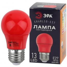 Изображение продукта Лампа светодиодная ЭРА E27 3W 3000K красная ERARL50-E27 Б0049580 