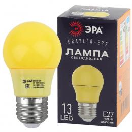 Изображение продукта Лампа светодиодная ЭРА E27 3W 3000K желтая ERAYL50-E27 Б0049581 