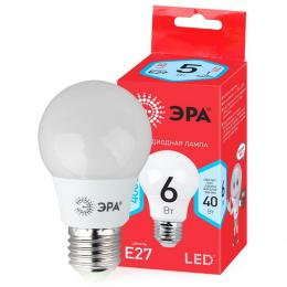 Лампа светодиодная ЭРА E27 6W 4000K матовая LED A55-6W-840-E27 R Б0050688  купить