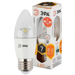 Лампа светодиодная ЭРА E27 7W 2700K прозрачная LED B35-7W-827-E27-Clear Б0019747  - 3 купить
