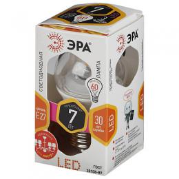 Лампа светодиодная ЭРА E27 7W 2700K прозрачная LED P45-7W-827-E27-Clear Б0017243  - 2 купить