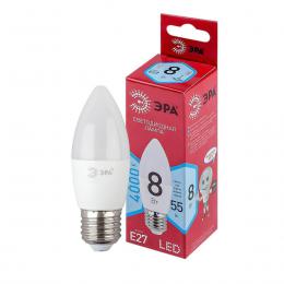 Лампа светодиодная ЭРА E27 8W 4000K матовая LED B35-8W-840-E27 R Б0050695  - 1 купить