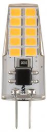 Лампа светодиодная ЭРА G4 2,5W 2700K прозрачная LED-JC-2,5W-220V-SLC-827-G4 Б0049091  - 4 купить