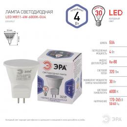 Лампа светодиодная ЭРА GU4 4W 4000K матовая LED MR11-4W-6000K-GU4 Б0049067  - 2 купить