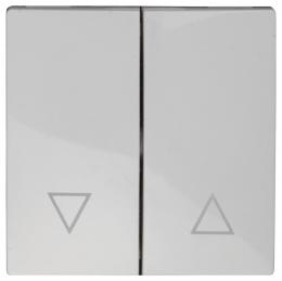 Лицевая панель ЭРА выключателя двухклавишного белый 12-6203-01 Б0047850  купить