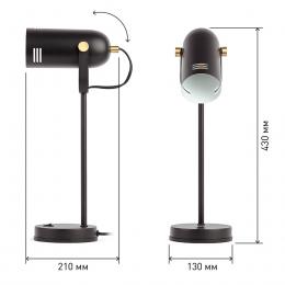 Настольная лампа ЭРА черный N-117-Е27-40W-BK Б0047193  - 6 купить