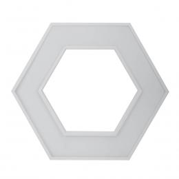 Подвесной светодиодный cветильник Geometria ЭРА Hexagon SPO-123-W-40K-045 45Вт 4000К белый Б0050554  - 3 купить