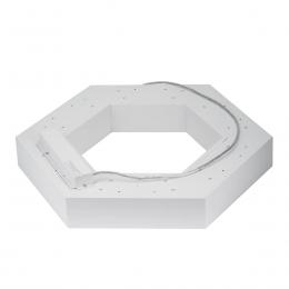 Подвесной светодиодный cветильник Geometria ЭРА Hexagon SPO-123-W-40K-045 45Вт 4000К белый Б0050554  - 4 купить