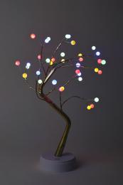 Светодиодная новогодняя фигура ЭРА ЕGNID - 36M дерево с разноцветными жемчужинами 36 LED Б0051948  - 10 купить
