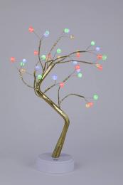 Светодиодная новогодняя фигура ЭРА ЕGNID - 36M дерево с разноцветными жемчужинами 36 LED Б0051948  - 5 купить