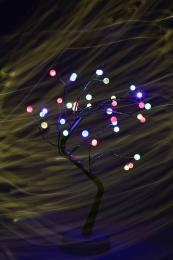 Светодиодная новогодняя фигура ЭРА ЕGNID - 36M дерево с разноцветными жемчужинами 36 LED Б0051948  - 9 купить