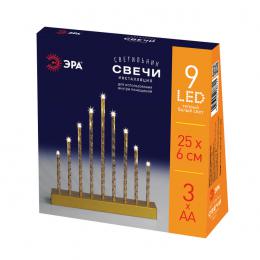 Светодиодная новогодняя фигура ЭРА ENGS-09 Свечи 9 LED Б0051935  - 3 купить