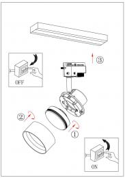 Трековый светильник ЭРА TR16 GX53 WH Б0048547  - 2 купить