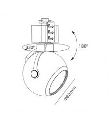 Трековый светильник ЭРА TR35-GU10 WH Б0053295  - 2 купить