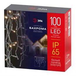 Уличная светодиодная гирлянда ЭРА бахрома 220V мерцающий теплый белый свет ERAPS-WK1 Б0056012  - 1 купить
