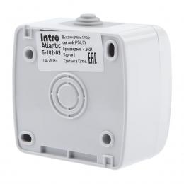Выключатель одноклавишный ЭРА Intro Atlantic 10AX 250V с подсветкой 5-102-03 Б0050941  - 3 купить