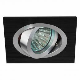 Встраиваемый светильник ЭРА Алюминиевый KL57А SL/BK Б0017259  - 1 купить